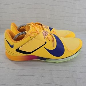 Nike Mens Air Zoom LJ Elite Long Jump Burst Yellow Track Shoe FZ9326-800 Sz 10